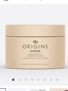 NWOT Origins Ginger Soufflé Whipped Body Cream 3.4 oz New Never Used